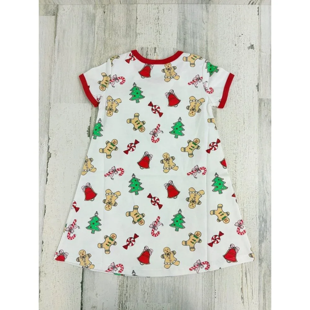 The Beaufort Bonnet Company Polly Play Dress Sugar Plum Christmas Cookie 4T NWT